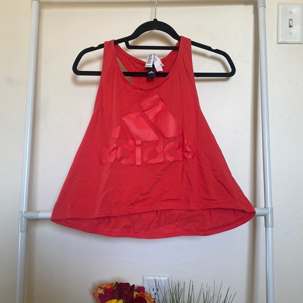 red adidas loose racerback